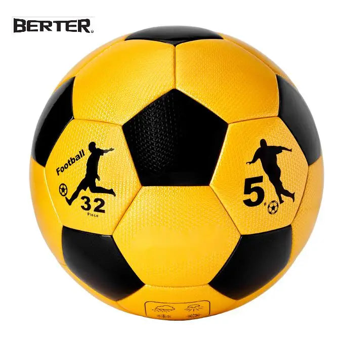 2024 Latest Design Outdoor Training PU Leather Soccer Ball Heat Fit Non-Dislodging Seamless Pentagon Football