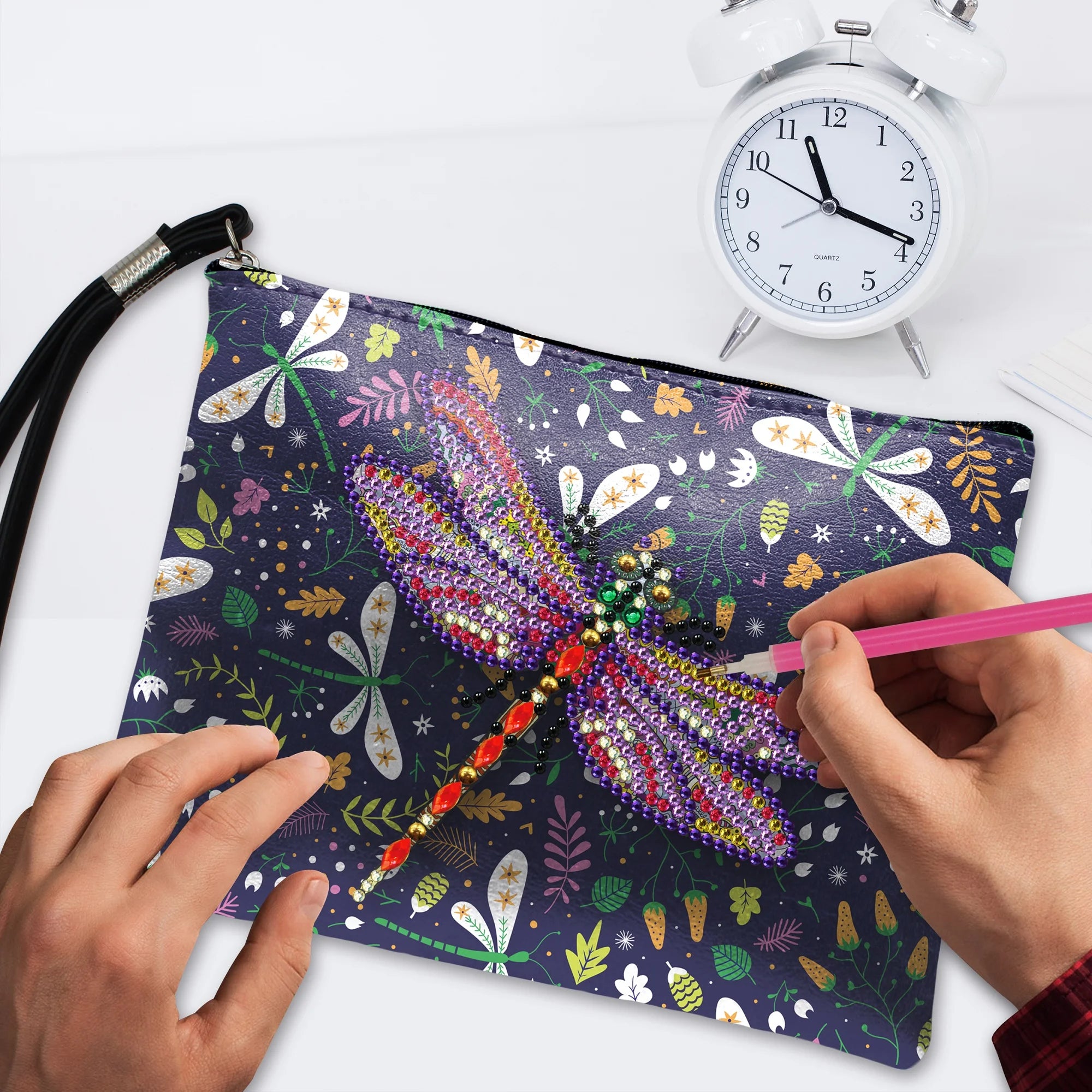 R-QB01-40  Handmade Wallet Woman Purer Shoulder Crossbody Bag Satchel DIY Diamond Painting Handbag