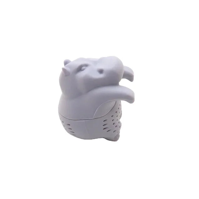 Reusable Tea Diffuser Filter Strainer Made From 100% Food Grade Silicone Cute & Funny Hippo Tea Infusers for Loose Leaf Tea