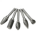 5pcs 6mm Shank Carbide Burr Die Grinder Bit with Tungsten OEM Customizable Head for Garden Tool Parts