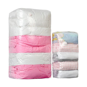 Space Saver 80% Vacuum Storage Bag for Bedding & Wardrobe Clothing 7-Layer 80um Thick with Explosion Proof Valve