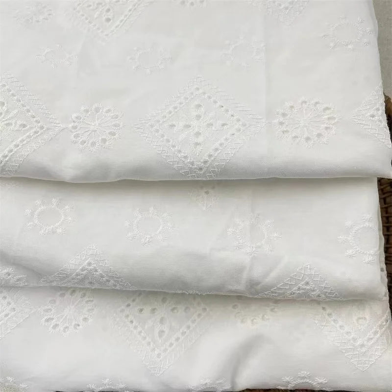100% Cotton Eco-Friendly Wedding Lace Fabric with Embroidery Guipure for Weddings