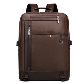 Buehlee 3 CE Men's High Quality PU Waterproof Business Backpack Large Capacity USB Charge Zipper Polyester Fashionable Design