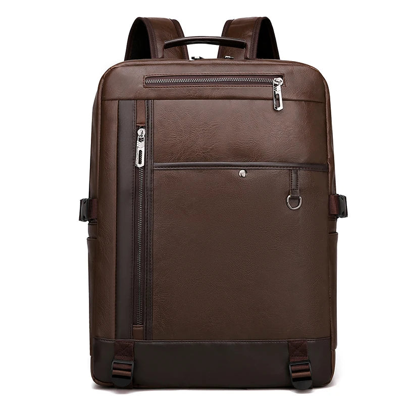 Buehlee 3 CE Men's High Quality PU Waterproof Business Backpack Large Capacity USB Charge Zipper Polyester Fashionable Design