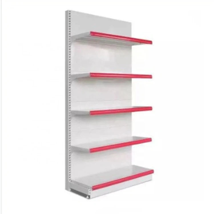 Customized Metallic Light Duty Single-Sided Pharmacy Supermarket Shelves Gondola Racks