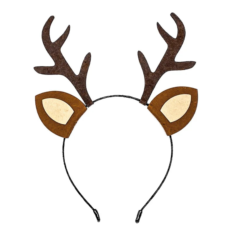 Elk Antlers Hairband for Kids Festive Christmas Party Accessory