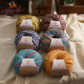 Charmkey Space Dyed Color Yarn 100% Wool Fancy Knitting Yarn Chunky Merino Wool Yarn for Crochet