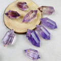 Multiple 12 Facets Small Size Amethyst Quartz Crystal Quartz Healing Vogel Crystals Laser Wand Amethyst Tower