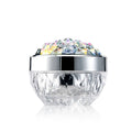 High Grade 50g Colorful Diamond Shape Crystal Acrylic Cap for Eye Cream Bottle and Lady Cream Jar High End Silver Cosmetic Jar