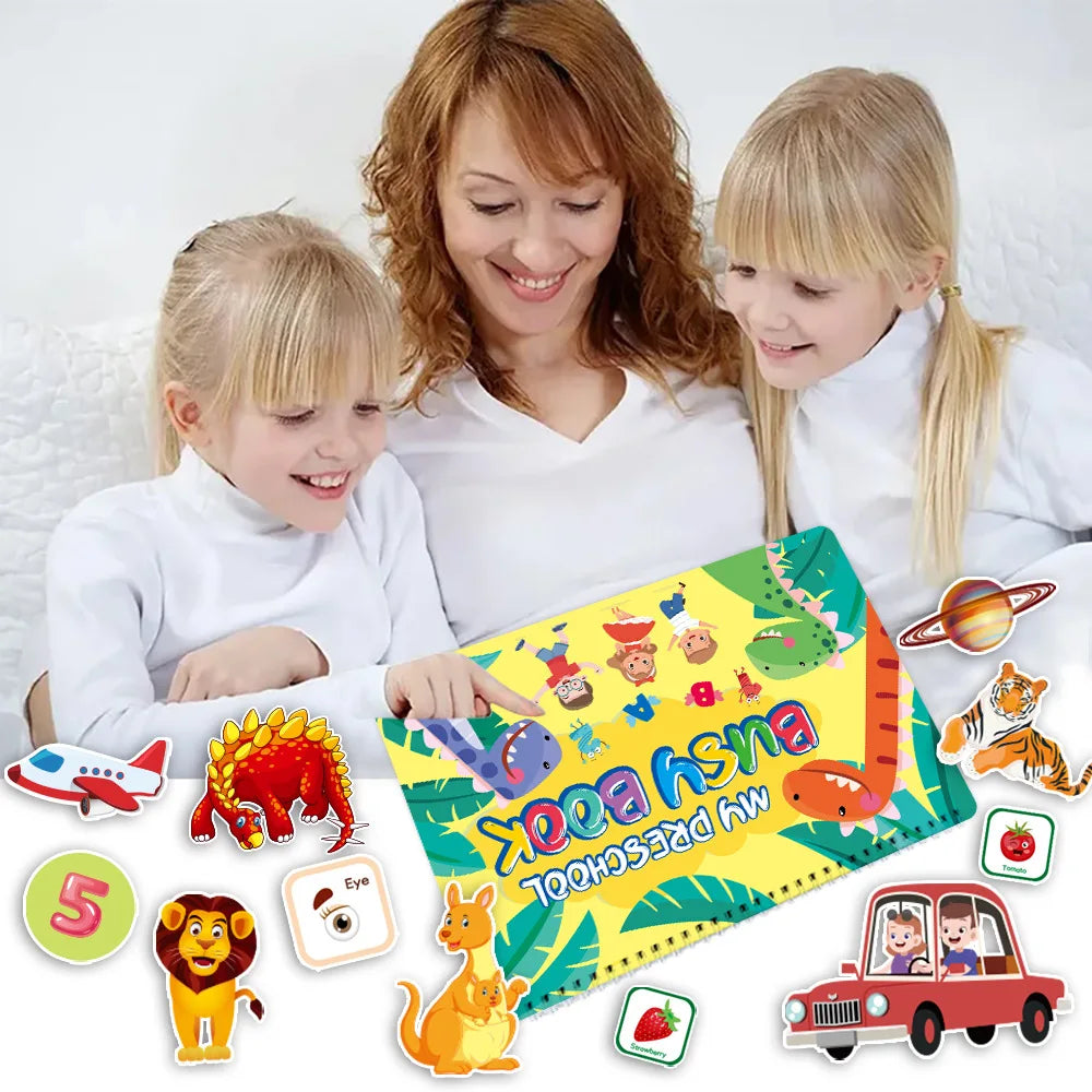 China Supplier Montessori Early Learning Busy Book for Kids Preschool Quiet Children Waterproof Paper Educational Supermarket