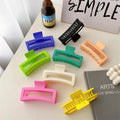 DOWELL Wholesale extra Large Shark Clip Girls Hair Clip Hair Accessories Matte Plastic Hair Claw Clips