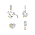 Hot Sale JY-GEMS 925 Sterling Silver ZIRCON Trendy Tree Life Heart-shaped Pendant Charm Fit Original Bracelet Mother's Day Fine