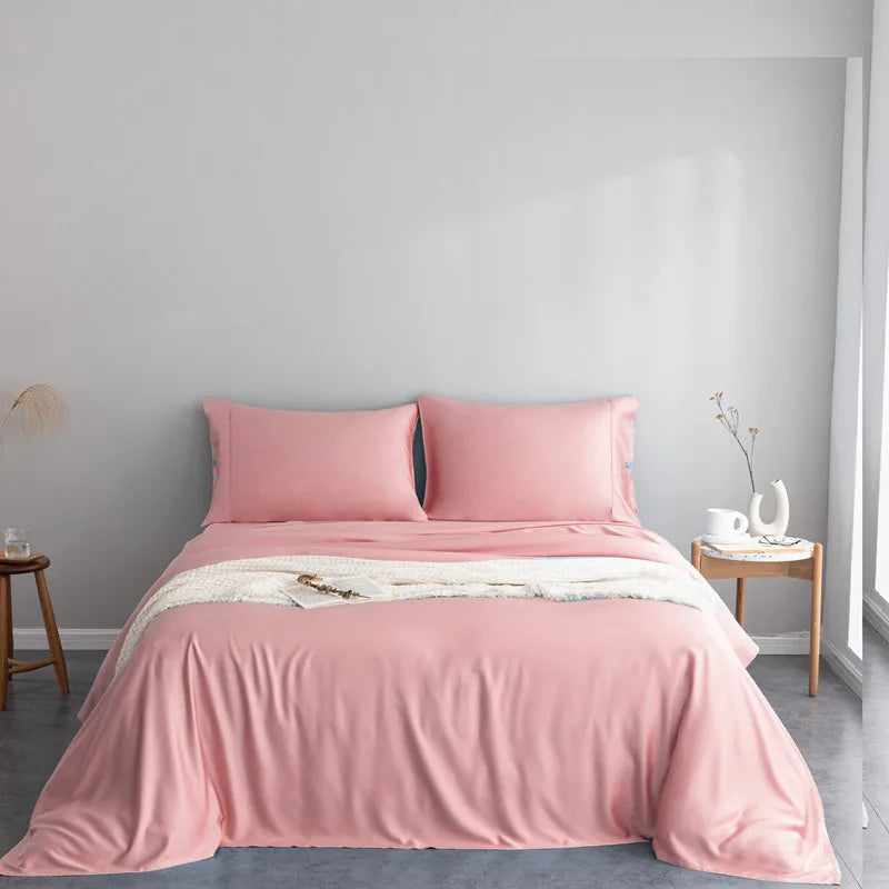 300TC Cool Feeling Bamboo Bedding Set 100% Fabric Classic European and American Style Funny Sheet Set