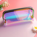 For Customized Waterproof Glitter Cosmetic Colorful Brush Zipper Pouch Holographic Laser PU Fashion Candy Makeup Bag