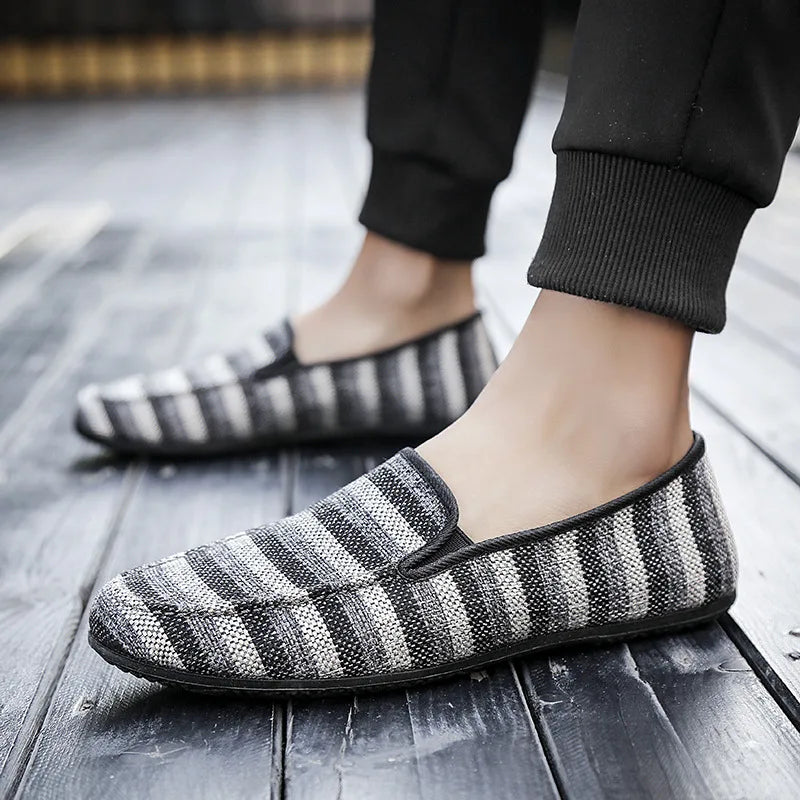 Wholesale Classic Size 45 Latest Casual Loafers Canvas Boat Shoes for Men