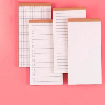 Korean Creative Stationery Practical Note Pads Kraft Paper Portable Memo Pad Planning Notebook