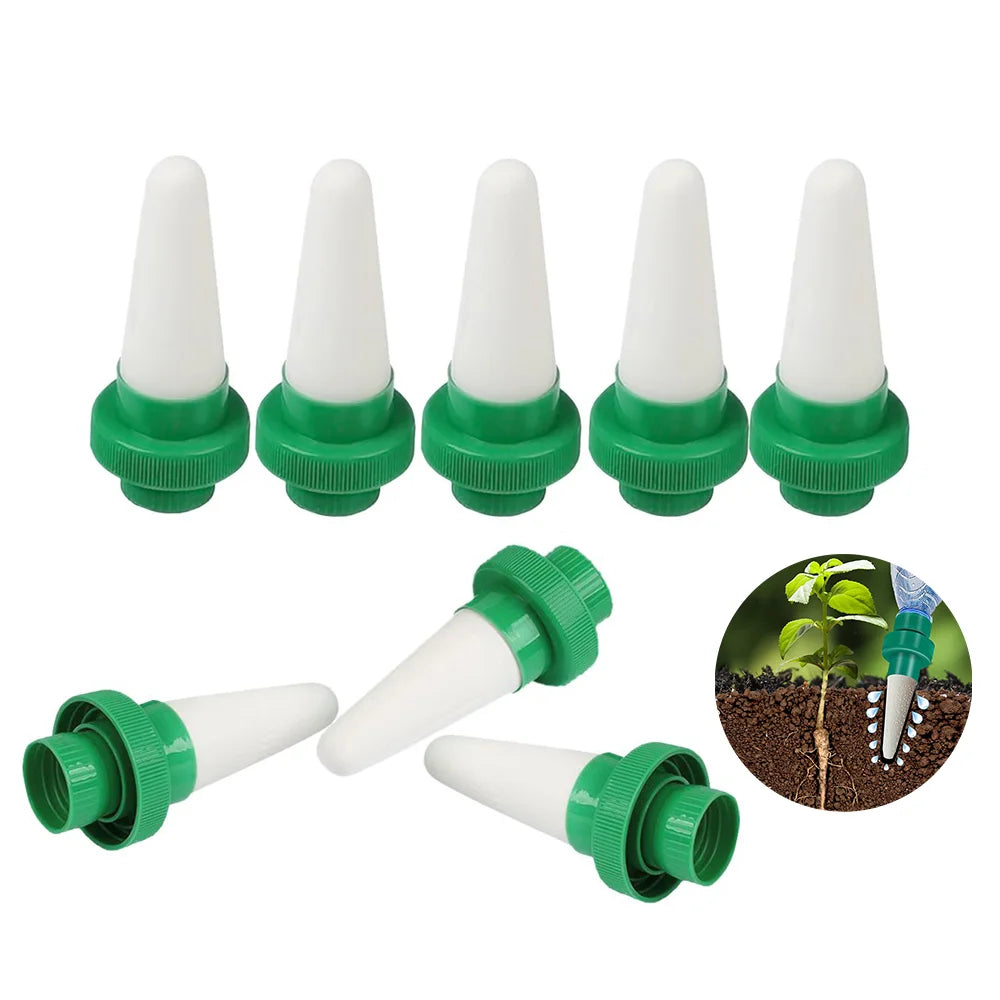 Self Watering Spikes Automatic Seepage Device Plastic Ceramic for Bottles Drip Irrigation MegaBDM