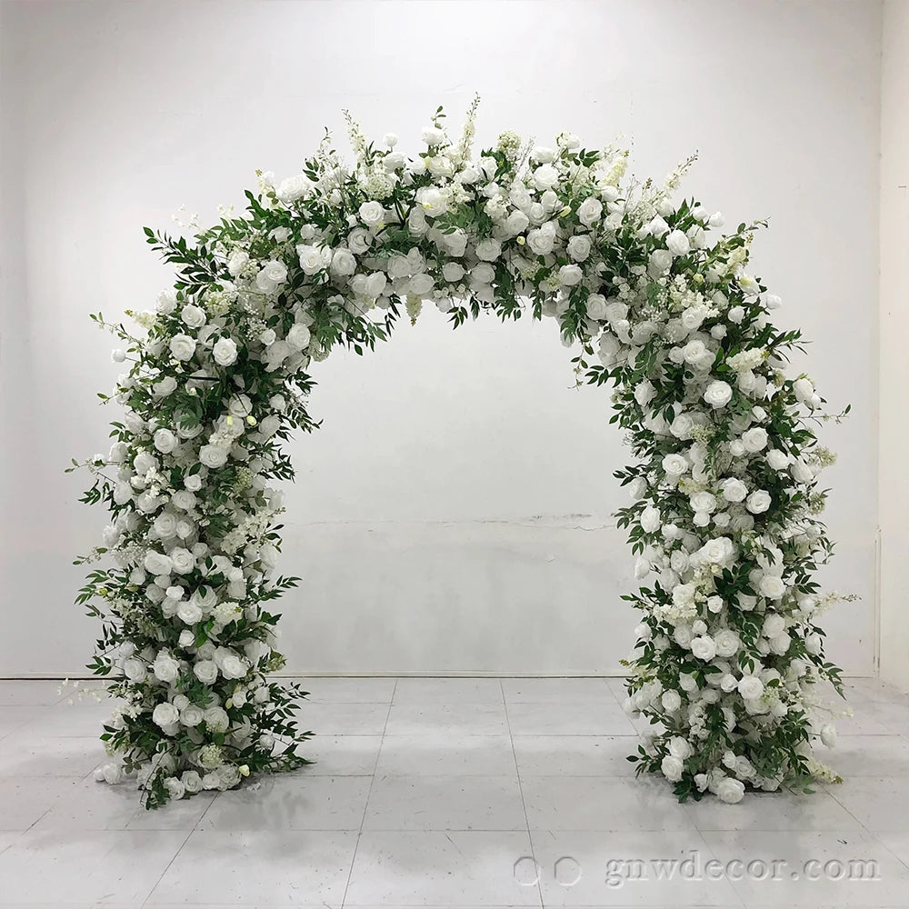 Event Party Stage Decoration Backdrops Supplies Flower Arch Background Flower Backdrop Stand Wedding Arch Flower Backdrop