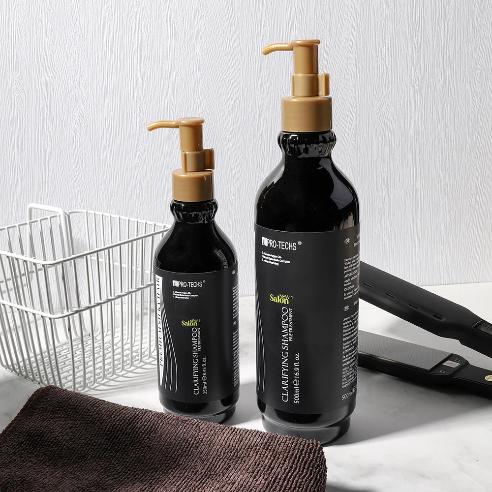 Customized Logo Hair Straighten Products Pre-treatment Clarifying Deep Cleaning Barrel Shampoo
