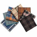 New Fashion Men's Plaid Cotton Handkerchief Business Pocket Square Hanky Wholesale