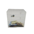 Modern 3MM Transparent Acrylic Glass Box for Display Decorative Purpose Sticker Logo-for Charity Love Donation Opinion Ballot