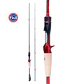 PURE LURE Fishing Rod Blank Graphite Fuji Guides 2 Pieces Bait Casting Fishing Rod