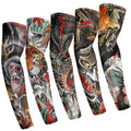 Wholesale Basketball Sports Driving Cover Sunscreen Ice Polyester Cooling Seamless Arm Tattoo Hand Sleeve for Adults Quick Dry