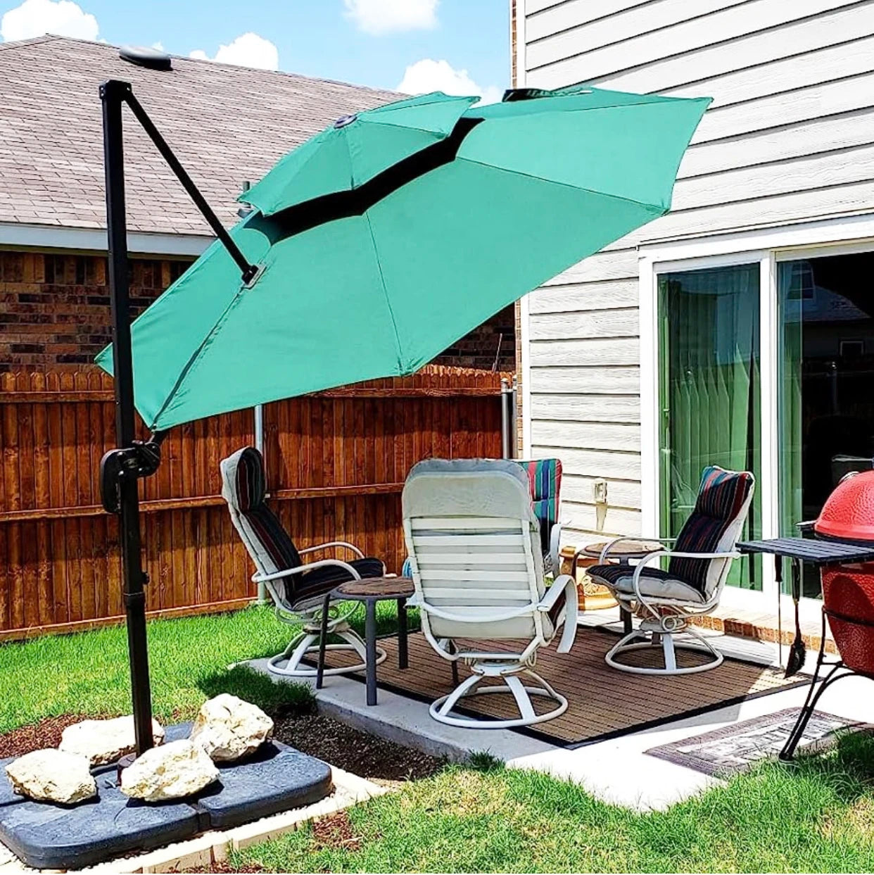 Ombrelone Outdoor Commercial Garden Umbrella Free Shipping for Pool Camping Hotels Manufacturer Outdoor Furniture Fringe Chair