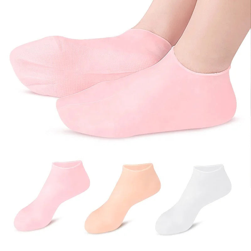 Wholesale Anti Crack Heel Silicone Foot Socks Foot Care Silicone Moisturizing Socks