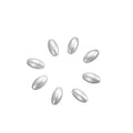 Wholesale White Oval ABS Acrylic Loose Faux Pearls Beads With Hole DIY Necklace Bracelets Hair Accessories Jewelry Making