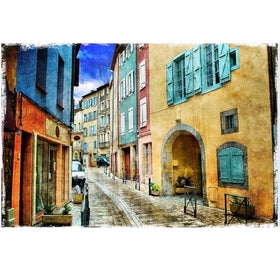 Ancient Architectural Canvas Oil Painting Poster Living Room Picture Wall Home Oil Painting on Canvas Posters Print Art Picture