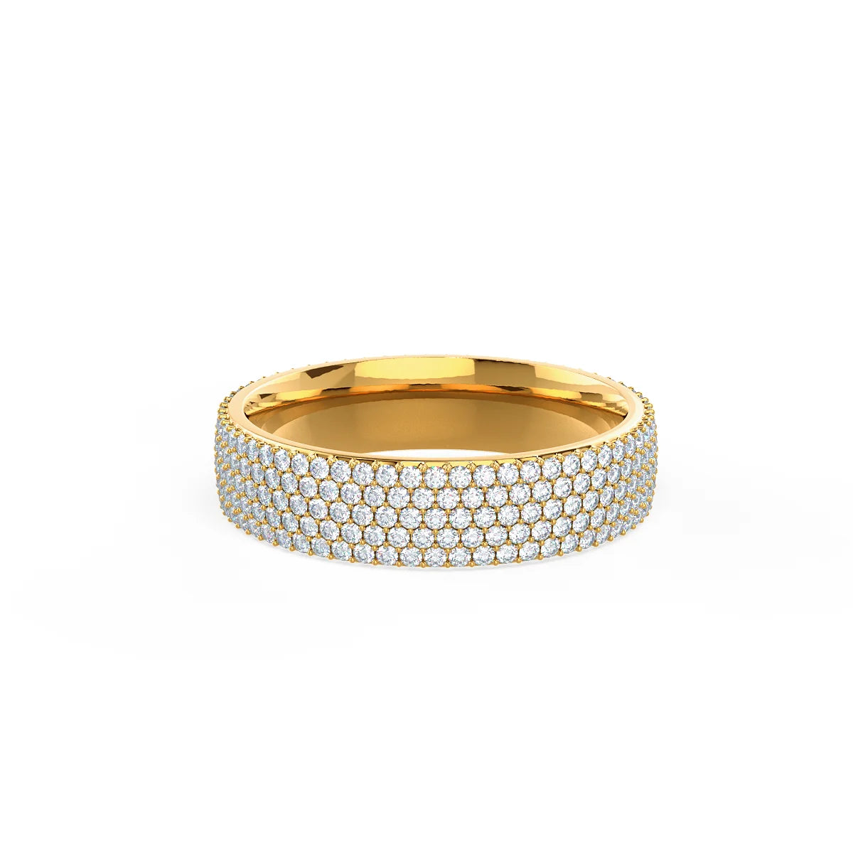 Laodun Fashion Women Fine S925 Ring Classic Band Vintage Pave Zircon Sterling Silver Customize Diamond Ring Vermeil