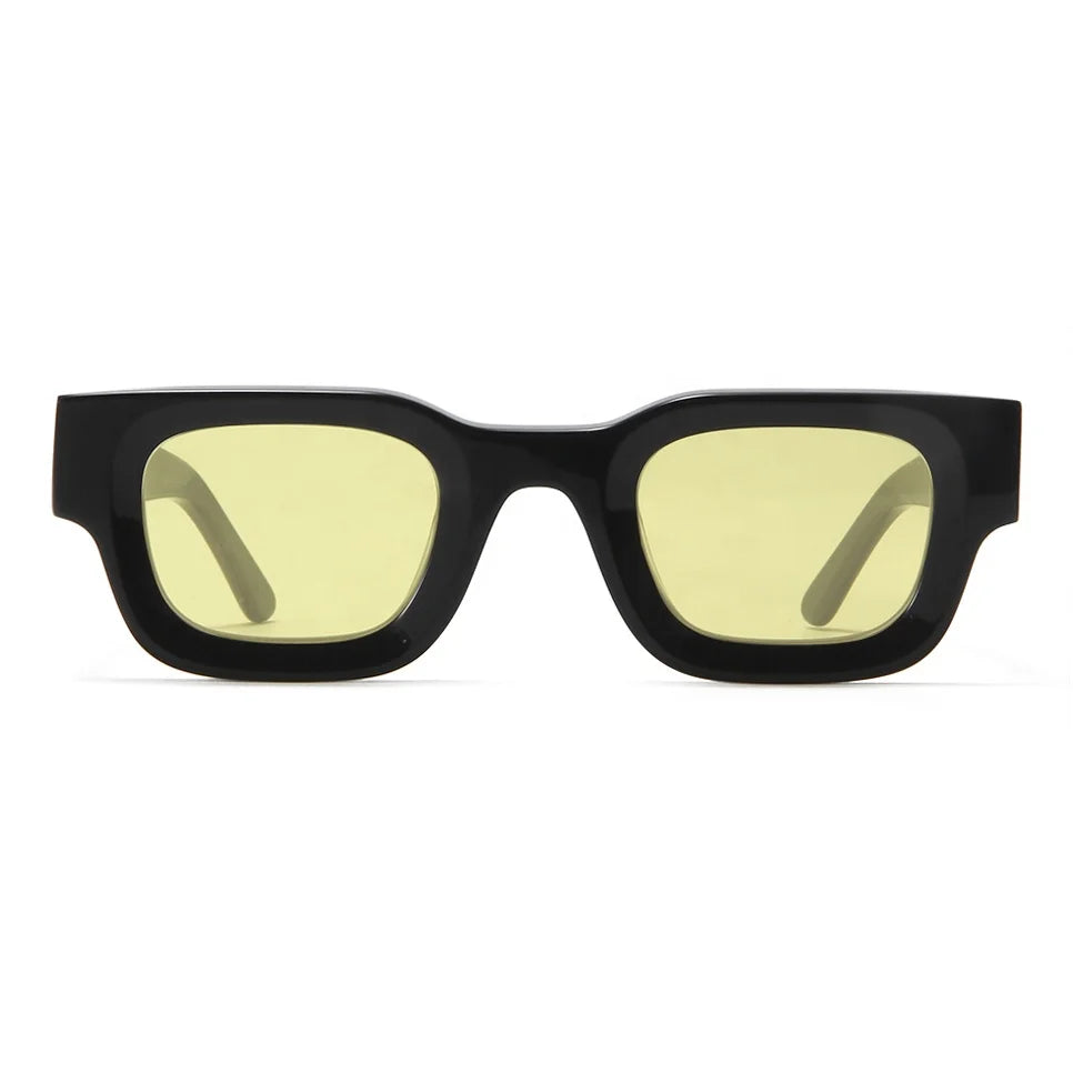 Brand Design Handmade Acetate Thick Rectangle Sun Glasses for Men Chunky Square Women Sunglasses Retro 90S Shades UV400