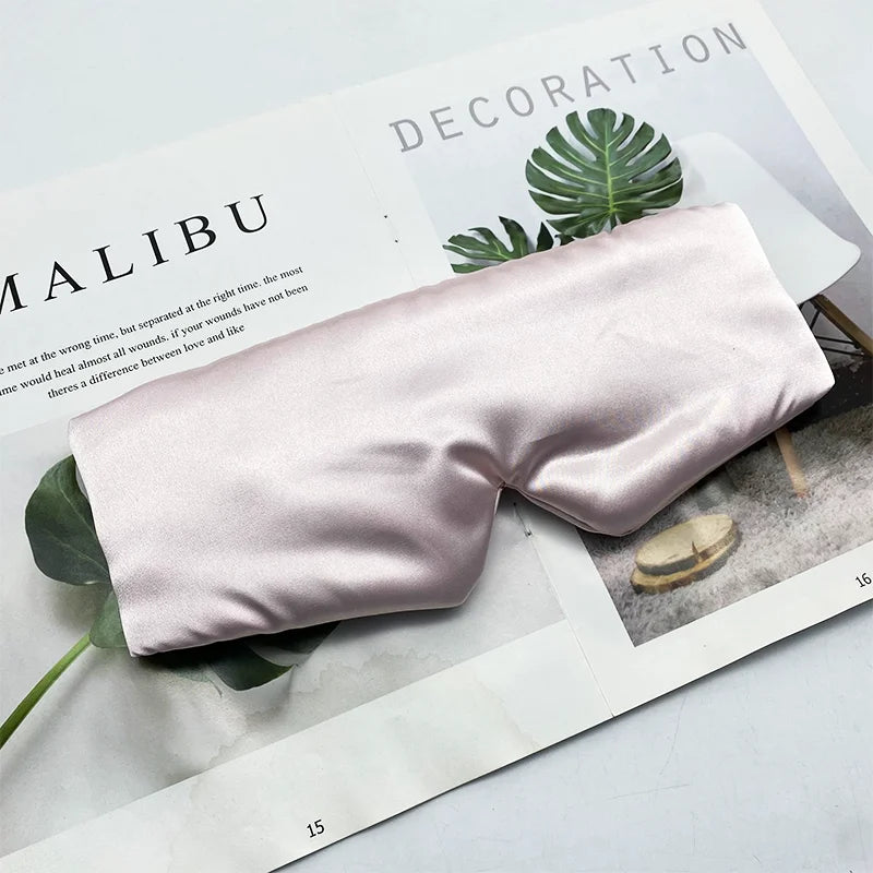 Hot Selling Simulated Silk All Inclusive Elastic Band Big Eye Mask Customized Soft and Comfortable Blackout Sleep Eye Mask