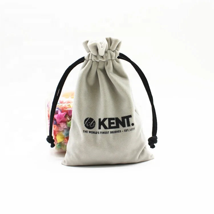 Luxurious Custom Velvet Jewelry Pouch Drawstring Beauty Instrument Bag Customizable for Watches and Necklaces