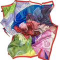 Custom Own Design Digital Printing 90*90cm 100% Silk Satin Large Square Tudung Scarf