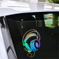 Music DJ Headset Car Window Door Laptop Bumper Room Wall Vinyl Decal Sticker