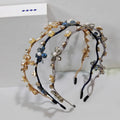 Handmade Vintage Bohemia Crystal Rhinestones Headdress Flower Tiara Luxury Headpiece Accessories for Women's Wedding