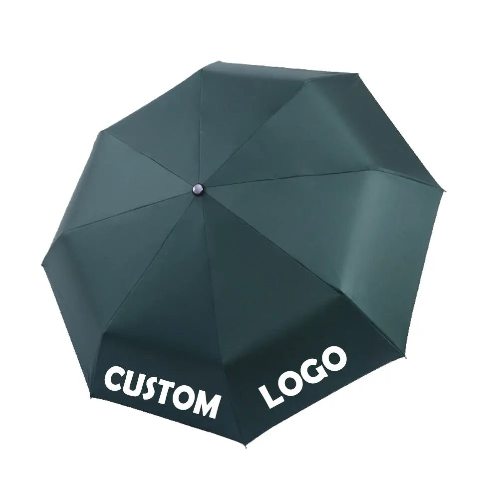 Portable 5 Folding Umbrella Windproof 3 Fold UV Sun Custom Logo Print Pocket Fold Umbrella