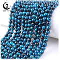 Zhe Ying 6/8/10mm Blue tiger Eye Beads Natural Stone Beads Stone Bracelets Loose Gemstone Blue tiger Eye Beads
