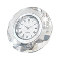 Cheapest Diamond Glass Clock Round Personalize Crystal Table Clocks