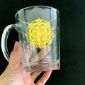 A.DSon Eco-friendly DIY Gold Silver Metallic Water Transfer Decal Film for A4 Size Glass and Ceramic