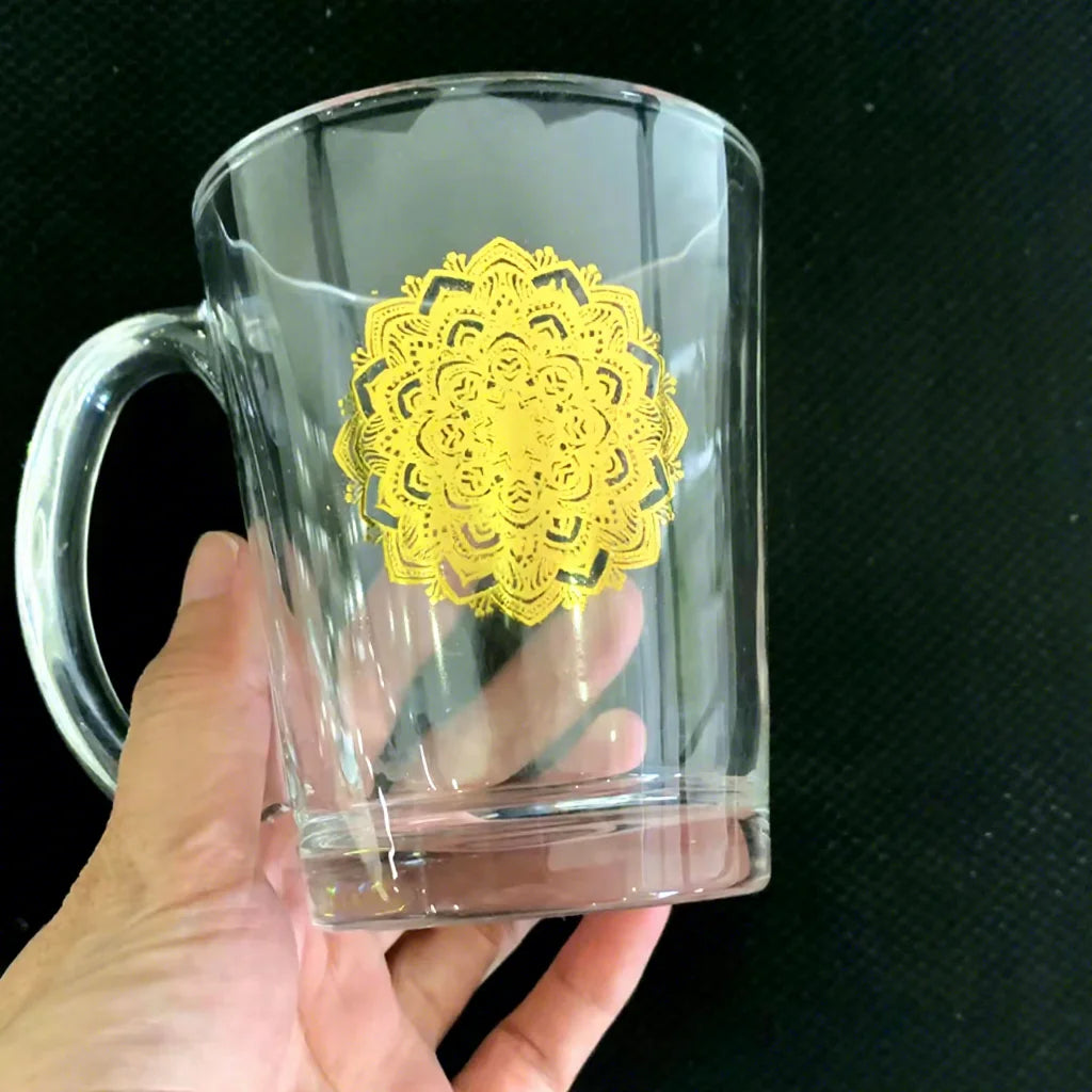A.DSon Eco-friendly DIY Gold Silver Metallic Water Transfer Decal Film for A4 Size Glass and Ceramic