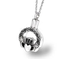 2026 Hot Lovely Family Stainless Steel Heart Cremation Jewelry Memorial Pendant Keepsake the Crown of love Urn Ashes Necklace