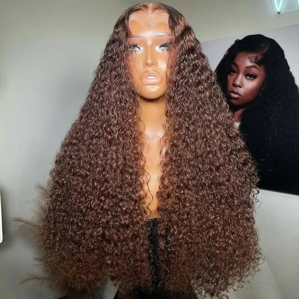 13x4 HD Lace Frontal Wig Brazilian 6x6 Curly Human Hair Wig for Women 200 Density 13x6 Transparent Jerry Curly Lace Frontal Wig
