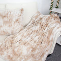 Stock Lot king Size Luxury Designer Chunky Knit Fur Throw Blanket for Home Decoration Fextival