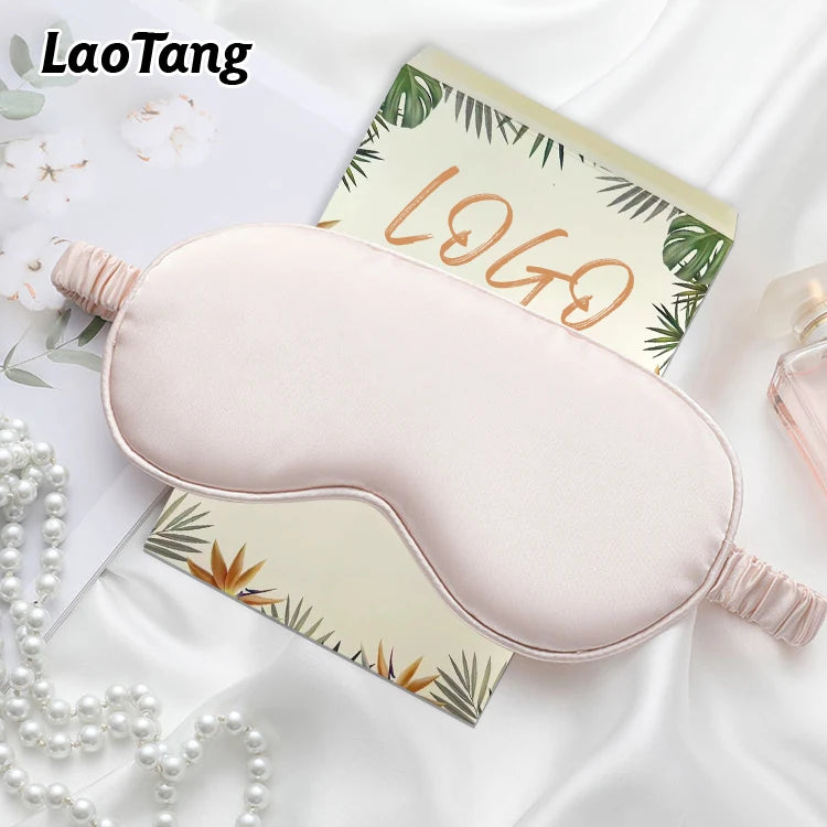 Soft Imitate Silk Satin High Quality Smooth Shading Light Eye Cover Eyemask with Elastic Band All Colors Sleep Mask