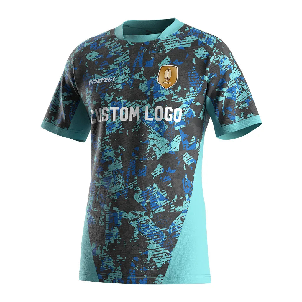 Oem Odm Printing Sports Training Team Crewneck Mens Athletic Japan Jersey Pastel Rugby Shirt