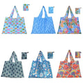 Best Custom Washable Packable Foldable Reusable Oxford Geometric Grocery Tote Bag for Women Shopping with Handles