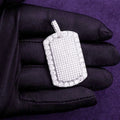 Pass Diamond Tester Hip Hop D Color VVS Moissanite  Square Halo Pendant With 925 Sterling Silver GRA Women Men